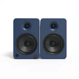 Kanto - YU6 Powered Speakers with Bluetooth and Built-in Phono Preamp | Auto Standby and Startup | Pair - Matte Blue