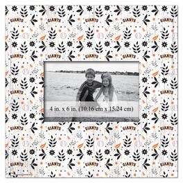 Fan Creations - San Francisco Giants 10'' x 10'' Floral Pattern Frame - Multicolor