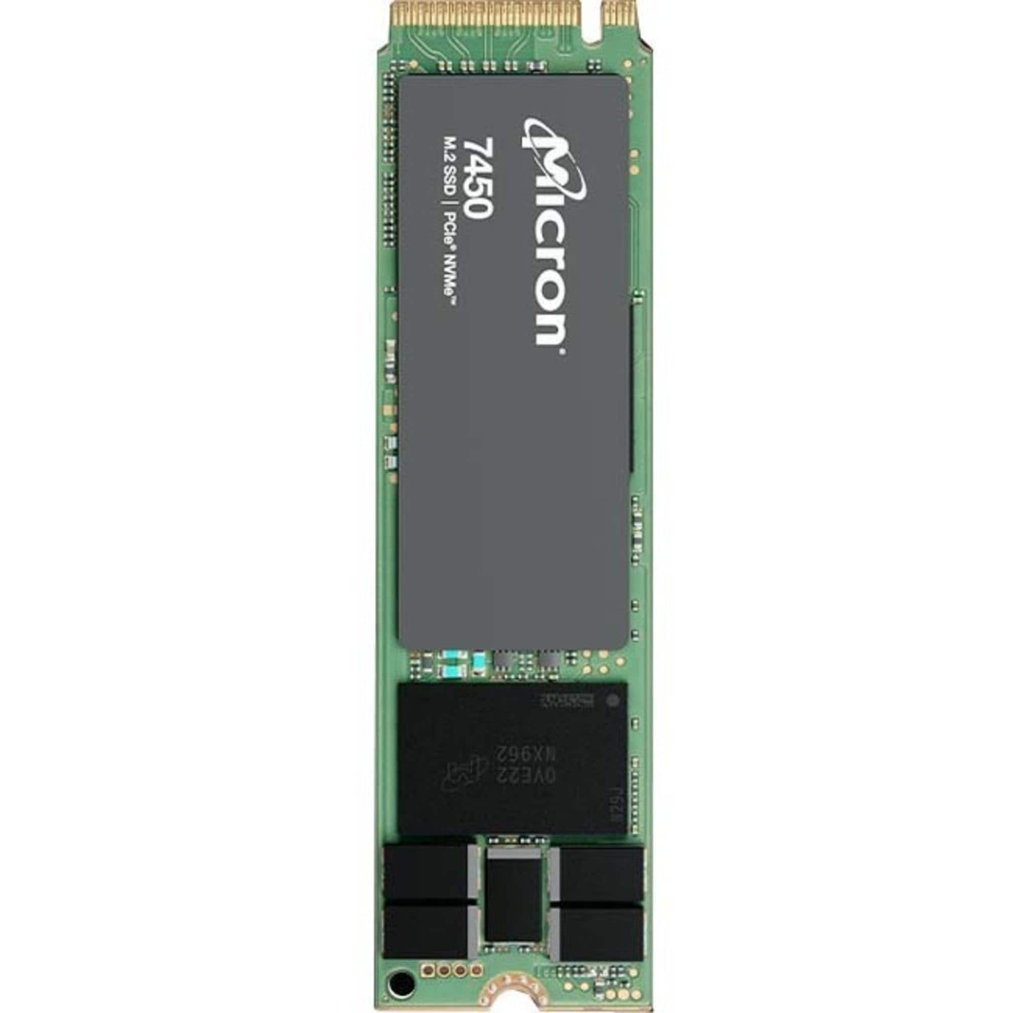 Micron Technology - 7450 MAX 800 GB Solid State Drive - M.2 2280 Internal - PCI Express NVMe [PCI Express NVMe 4.0 x4] - Mixed Use - TAA Com