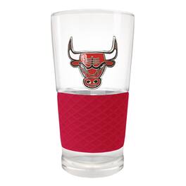 Great American Products - Chicago Bulls 22oz. Pilsner Glass with Silicone Grip - Red