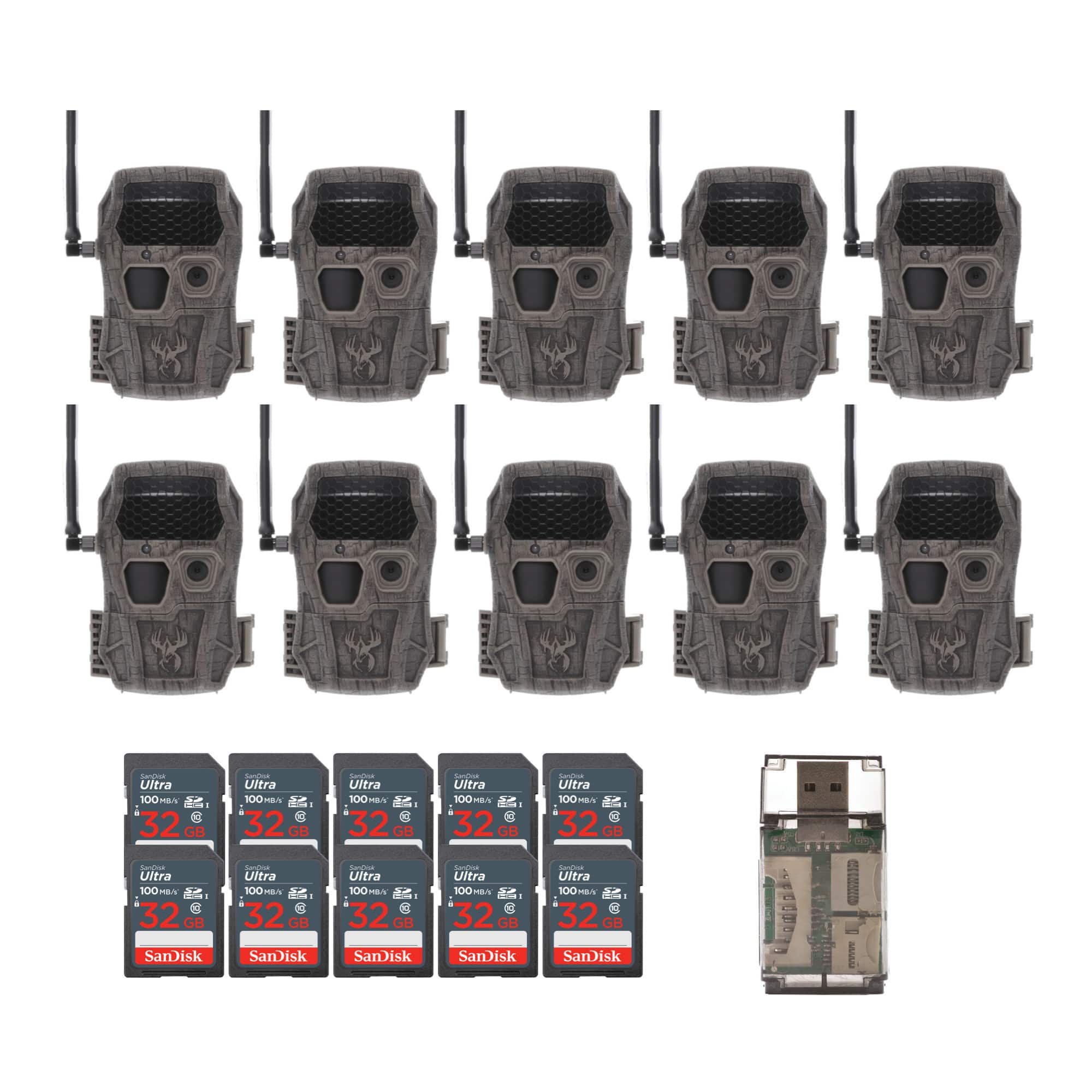 Wildgame Innovations - Encounter XT Cellular 26MP Trail Camera & 32GB Card (10 Pk)