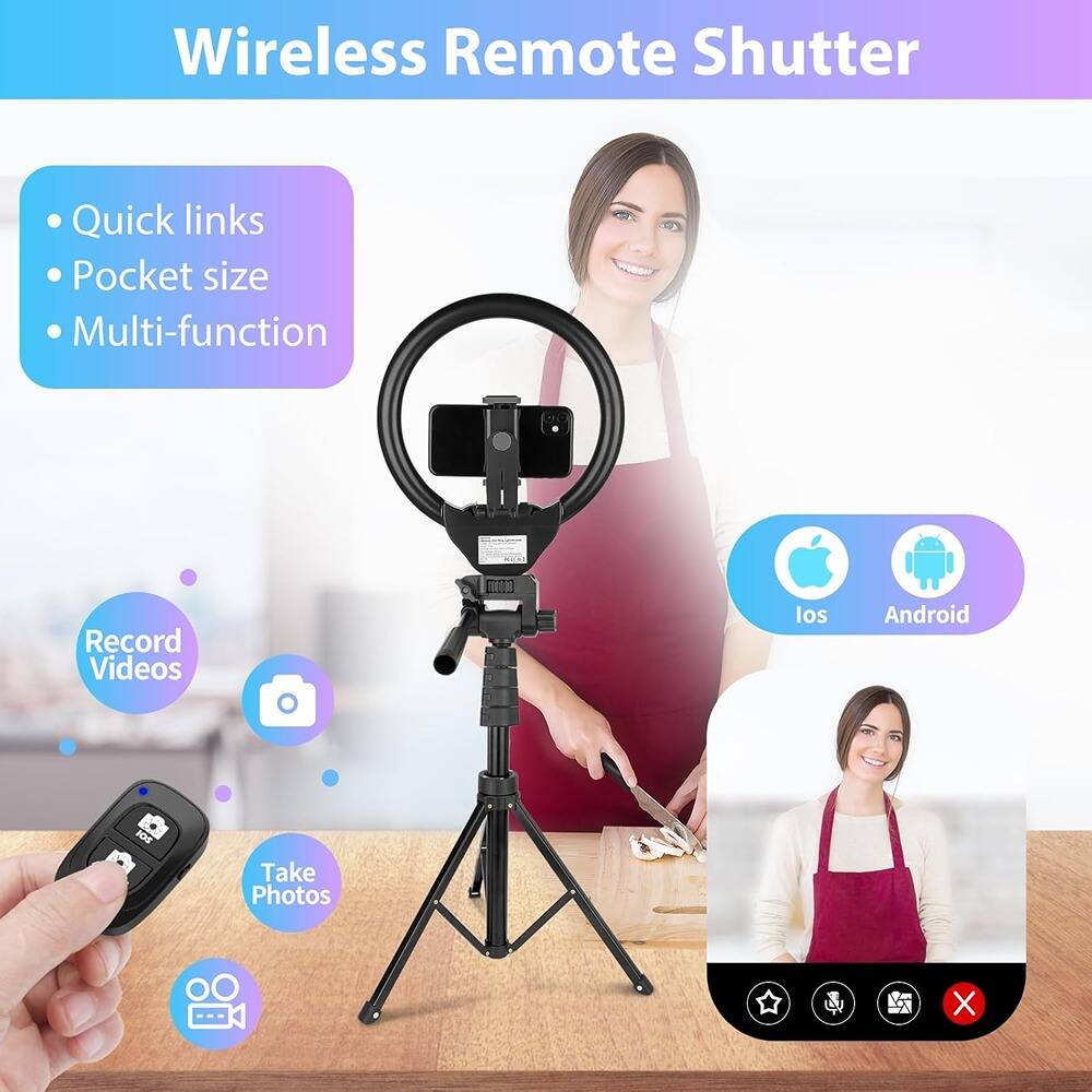 Wireless Remote Shutter

- Quick links
- Pocket size
- Multi-function

Record Videos

Take Photos

ios Android