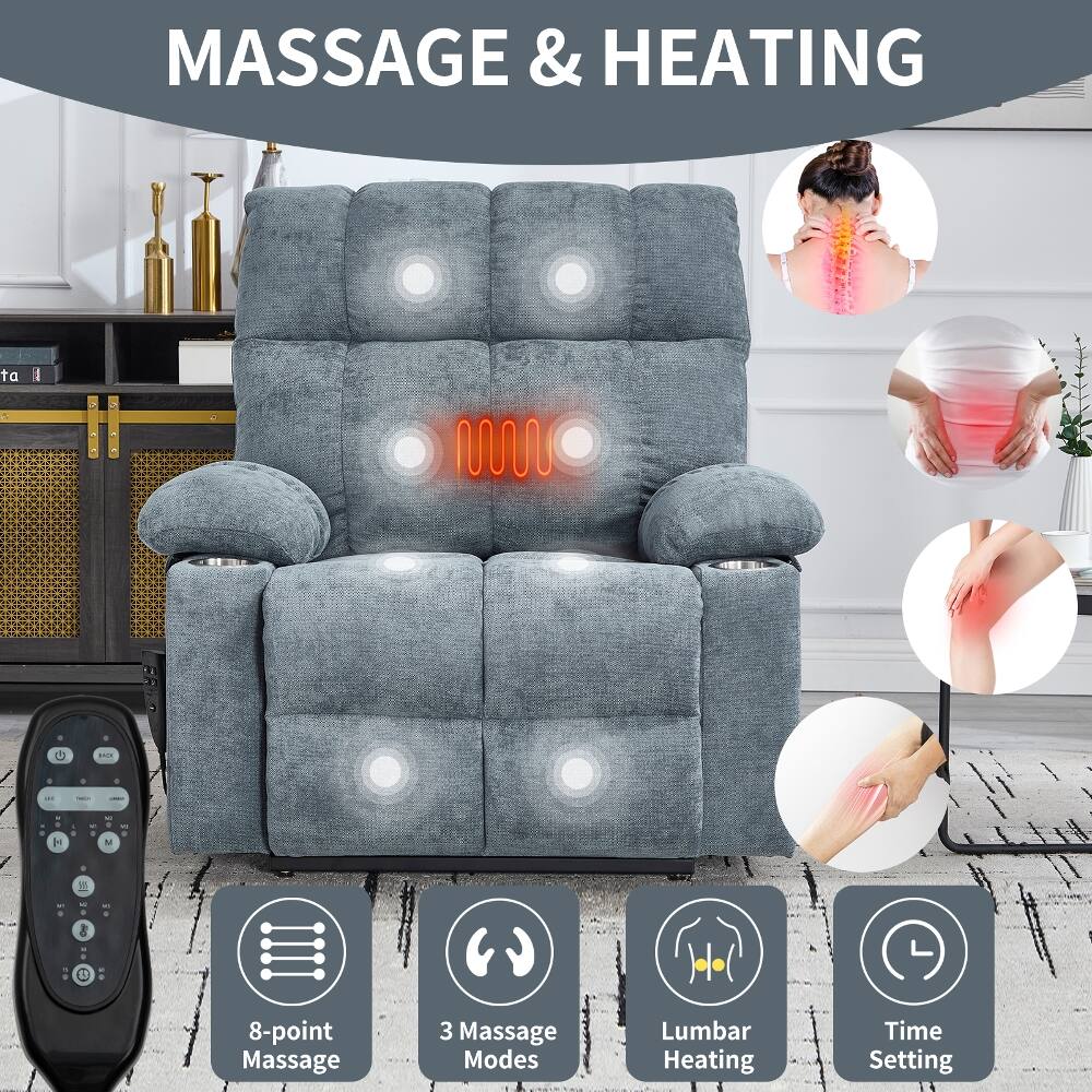 MASSAGE & HEATING

8-point Massage
3 Massage Modes
Lumbar Heating
Time Setting