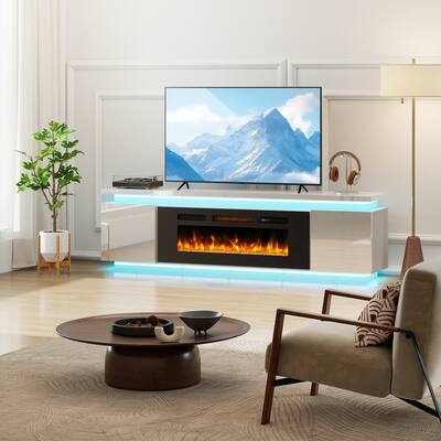 Skyzoo Electric Fireplace TV Stand for TVs up to 80 Skyzoo Electric Fireplace TV Stand for TVs up to 80