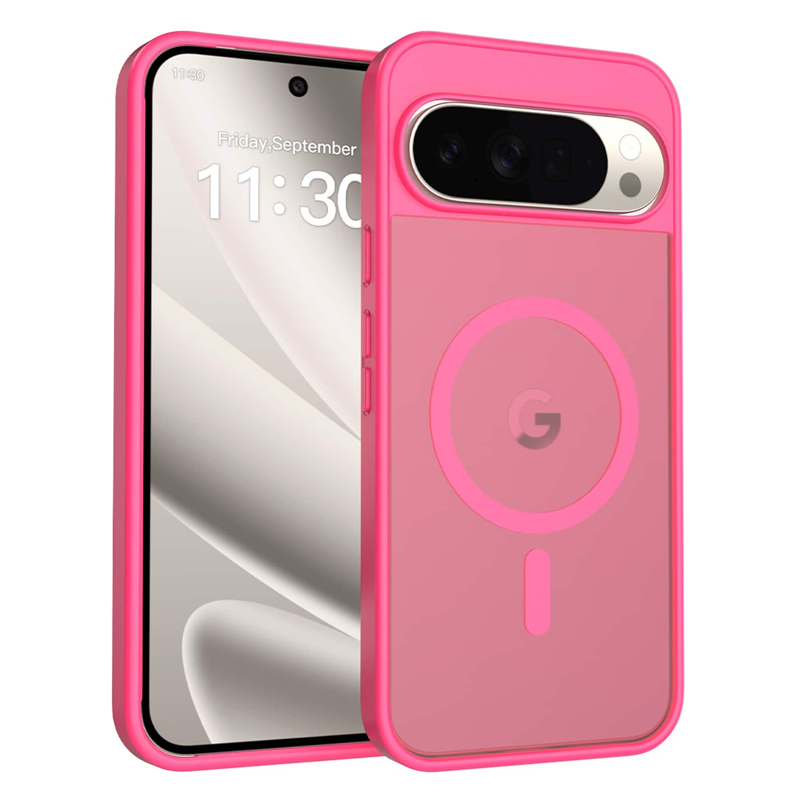 UUCOVER - Magnetic Case for Google Pixel 11 Pro XL,Shockproof TPU+PC Translucent Matte Case Compatible with MagSafe Slim Cover - Rose price history on PriceWatchPro