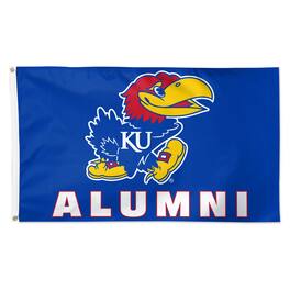 WinCraft - Kansas Jayhawks 3' x 5' Single-Sided Deluxe Alumni School Supporter Flag - Multicolor