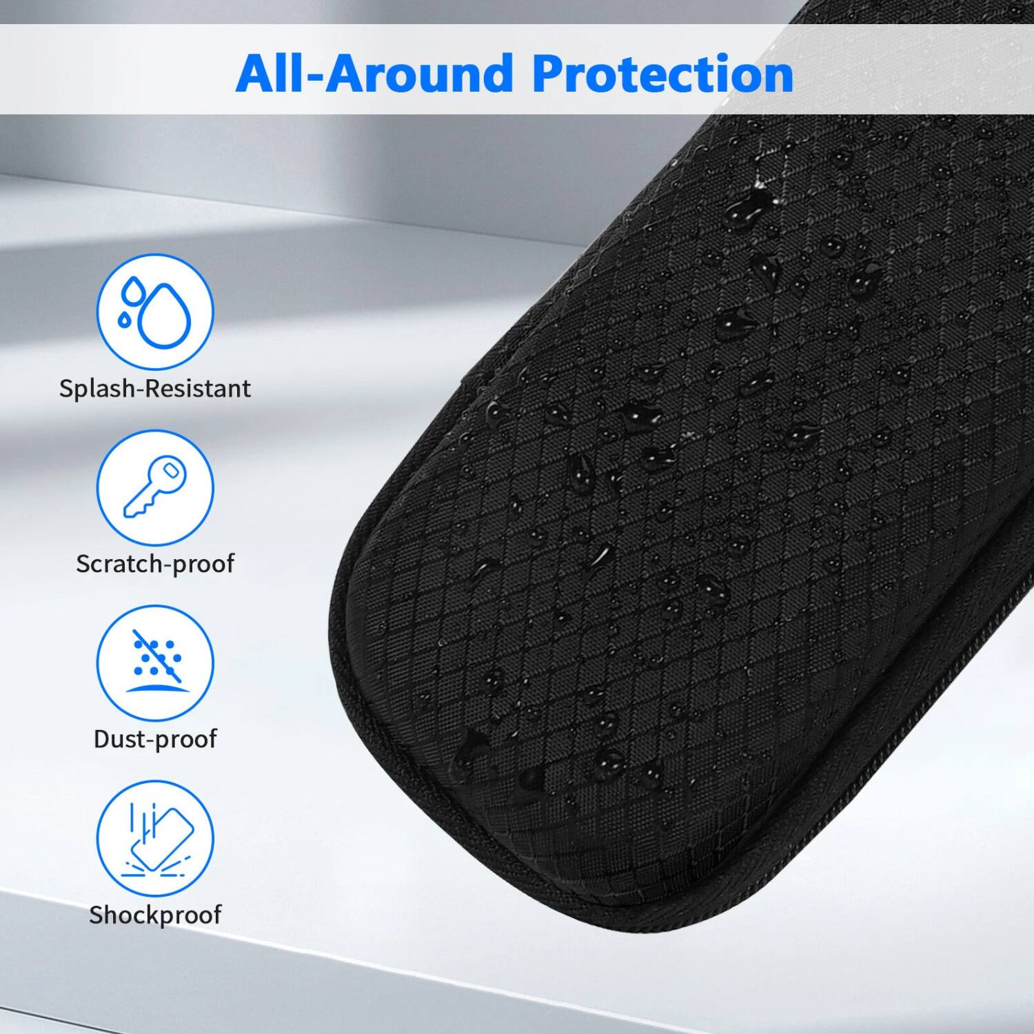 All-Around Protection

- Splash-Resistant
- Scratch-proof
- Dust-proof
- Shockproof