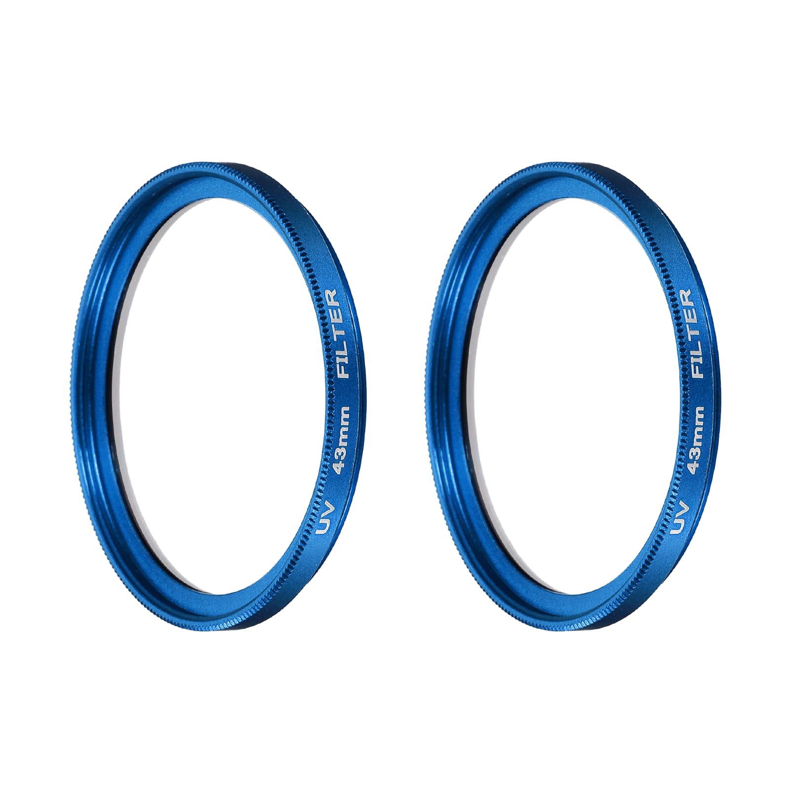 Unique Bargains - 43mm Ultra Slim Lens Filter 2pcs, Multi Coating Aluminum Circular Screw-in Protection for Photography