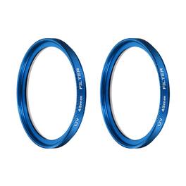 Unique Bargains - 43mm Ultra Slim Lens Filter 2pcs, Multi Coating Aluminum Circular Screw-in Protection for Photography
