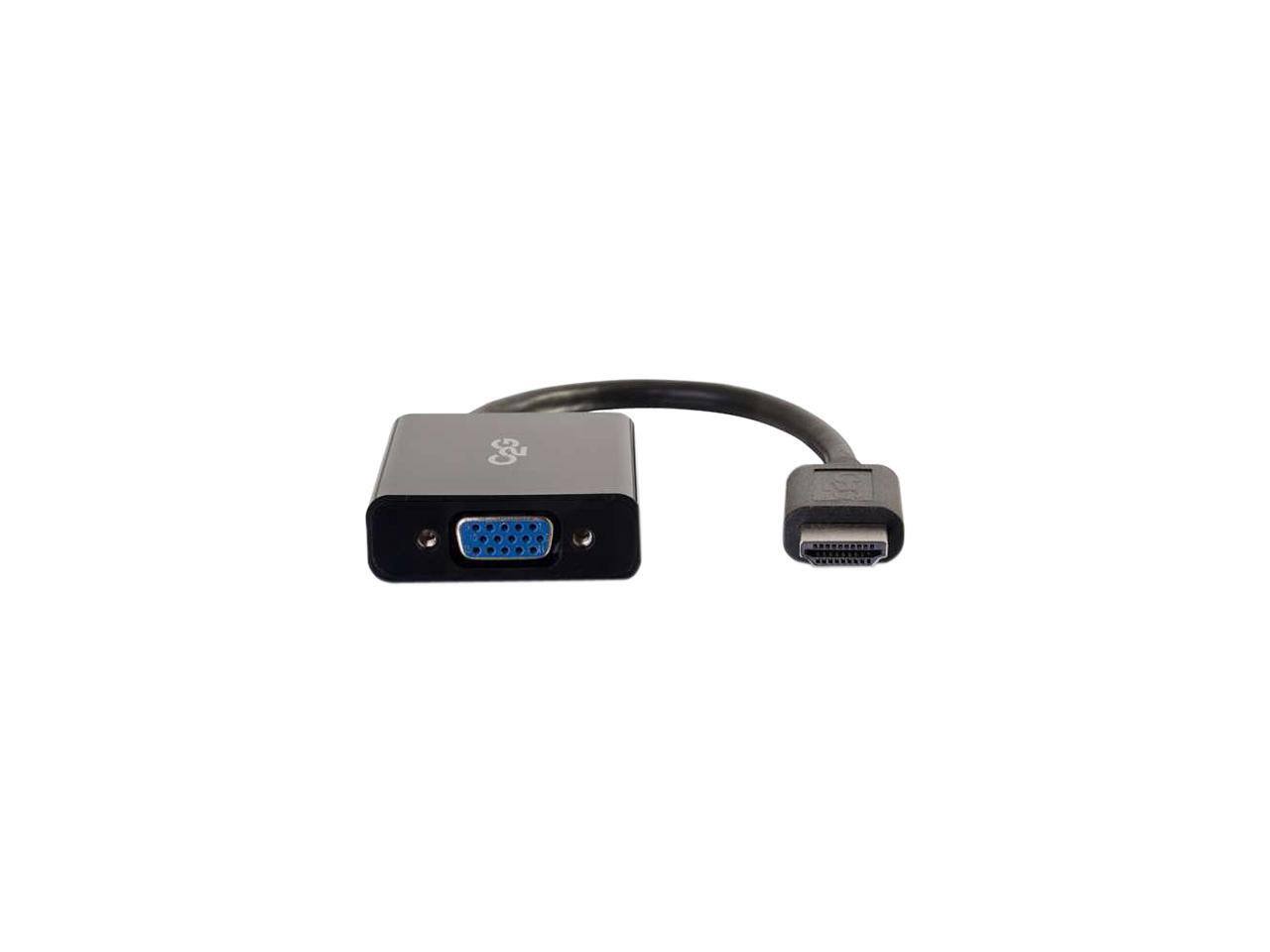 Alt View 2. Cables to Go - C2g 8In Hdmi To Vga Adapter Converter Dongle - Black.