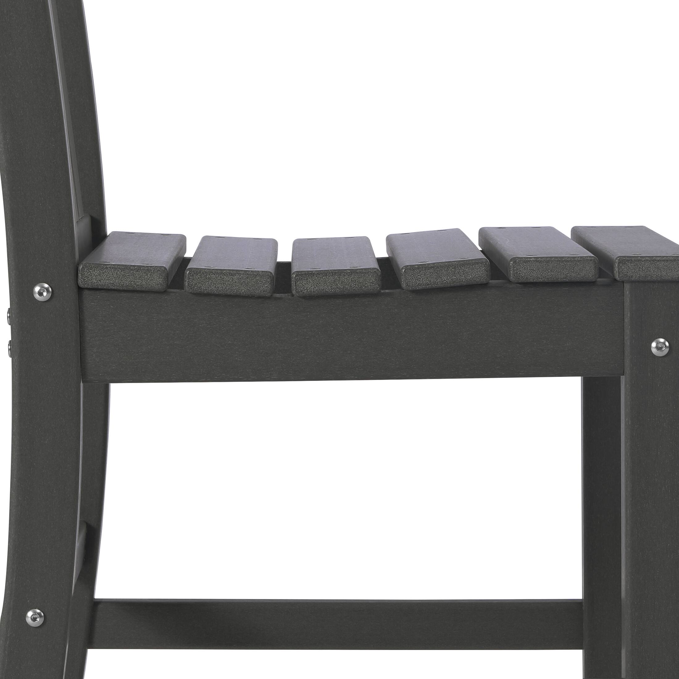 Alt View 3. WestinTrends - WestinTrends Malibu Outdoor Patio Dining Chair - Gray.