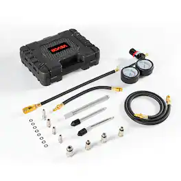 VEVOR - Engine Cylinder Compression Tester Kit,Pressure Gauge Range of 0-100 PSI,Automotive Leak Down Tester Kit with 4 Adapters - Black