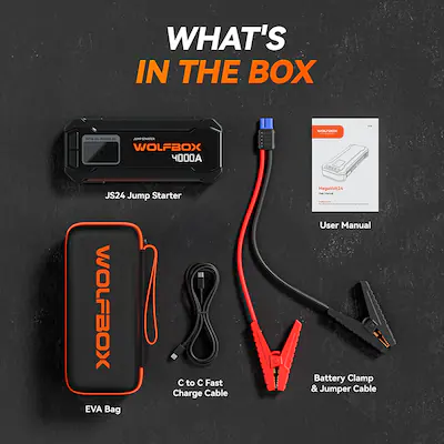WOLFBOX 3000A Jump Starter & 150PSI Tire Inflator WOLFBOX 3000A Jump Starter & 150PSI Tire Inflator