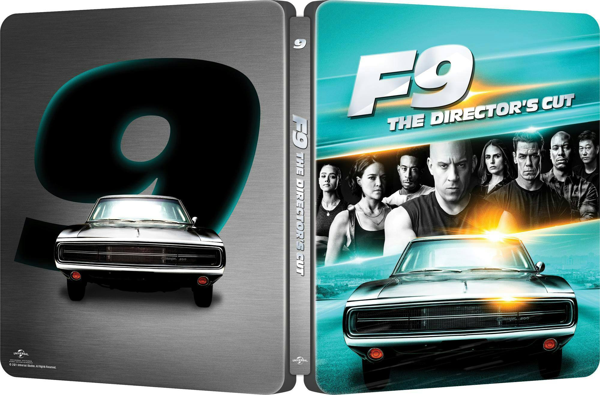 Back. F9: The Fast Saga - Limited Edition Steelbook 4K Ultra HD + Blu-ray + Digital [UHD].