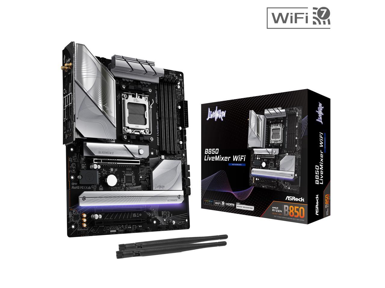 ASRock - B850 Live Mixer WiFi AM5 AMD B850 ATX Motherboard
