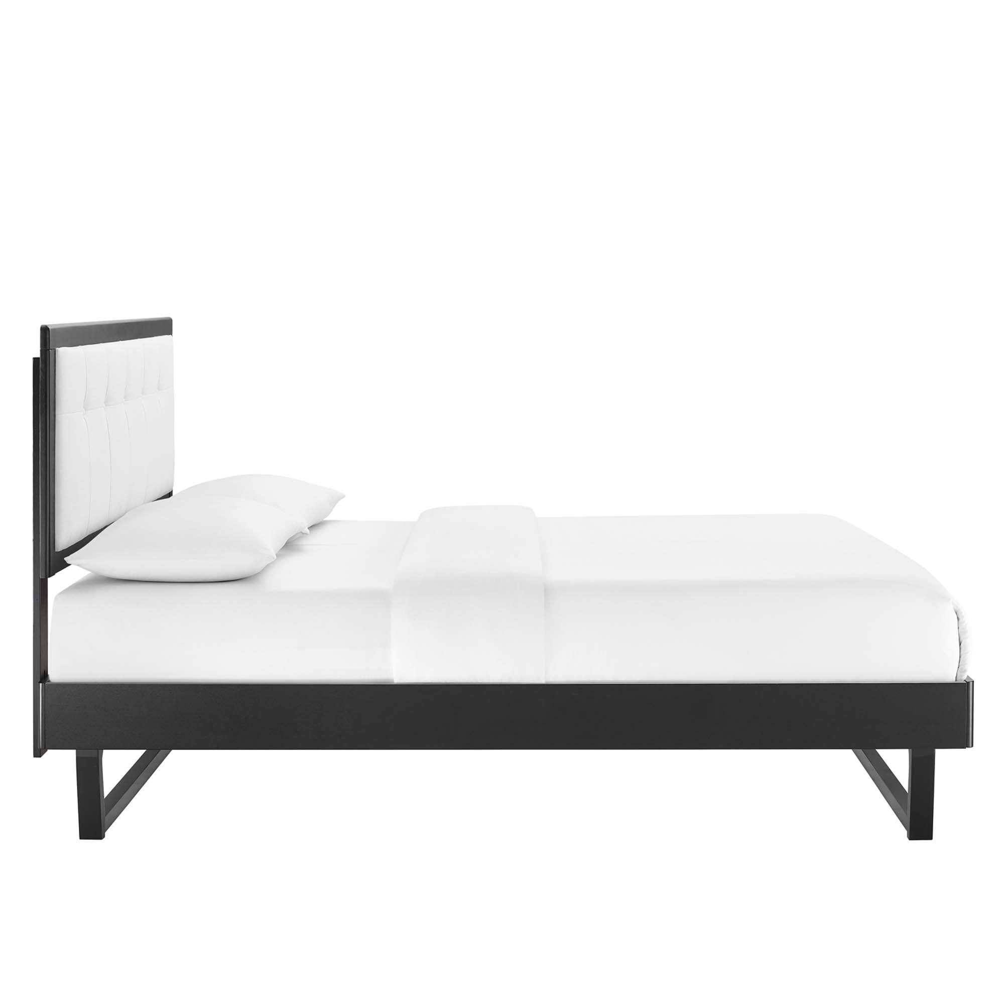 Alt View 2. Modway - Alexandria Tufted Performance Velvet Twin Platform Bed - Gray.