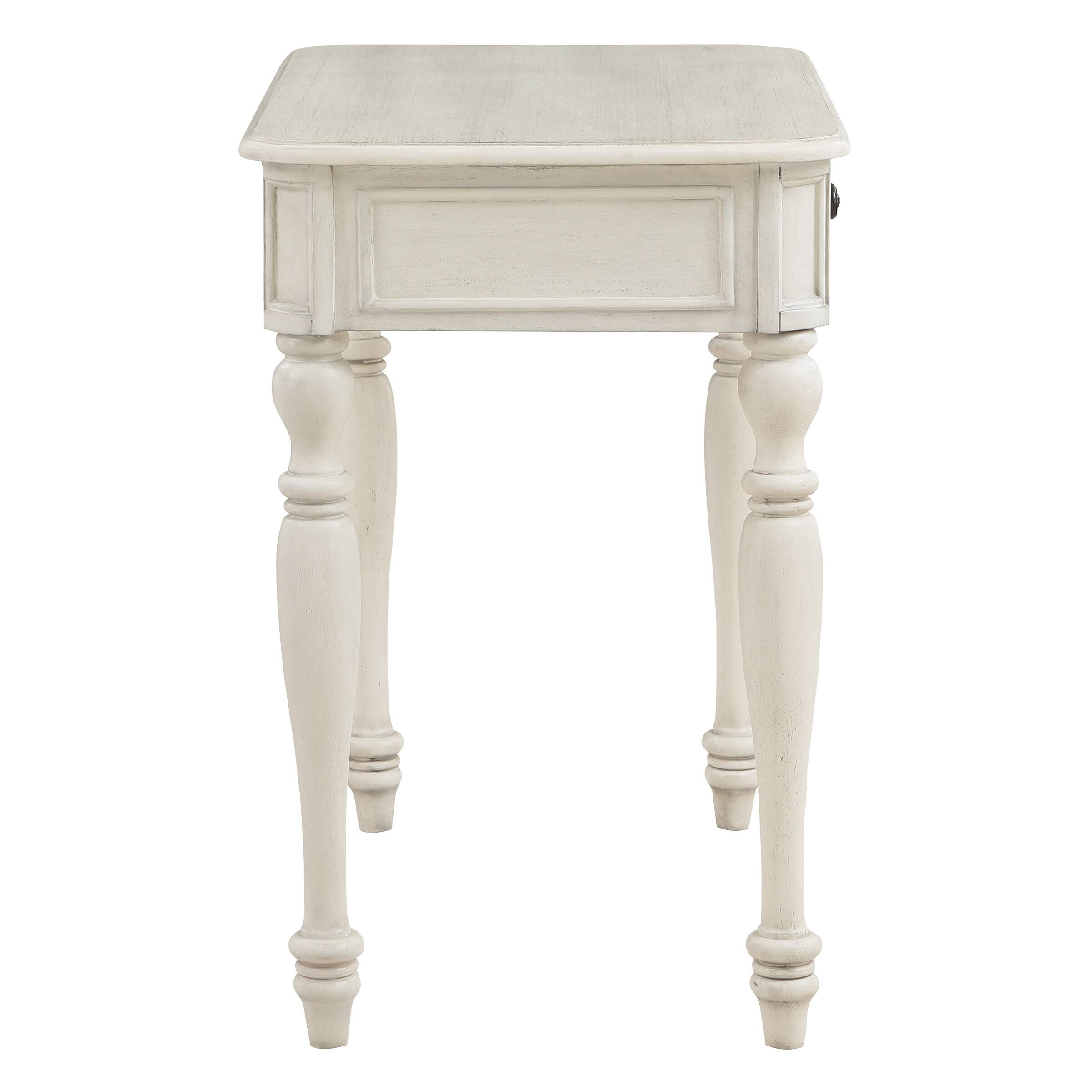 Left. OSP Home Furnishings - Country Meadows 36" Desk - Antique White.