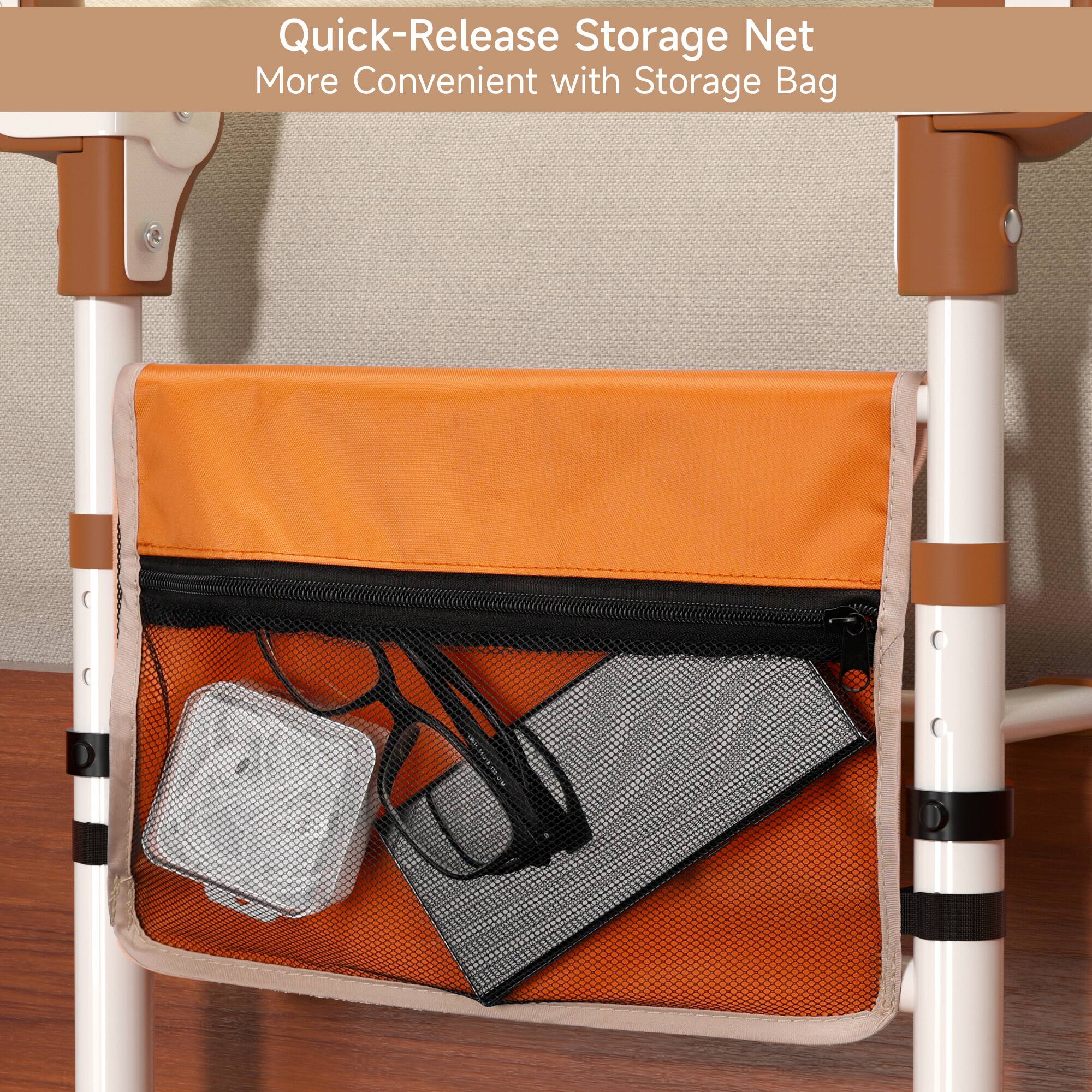 Quick-Release Storage Net  
More Convenient with Storage Bag