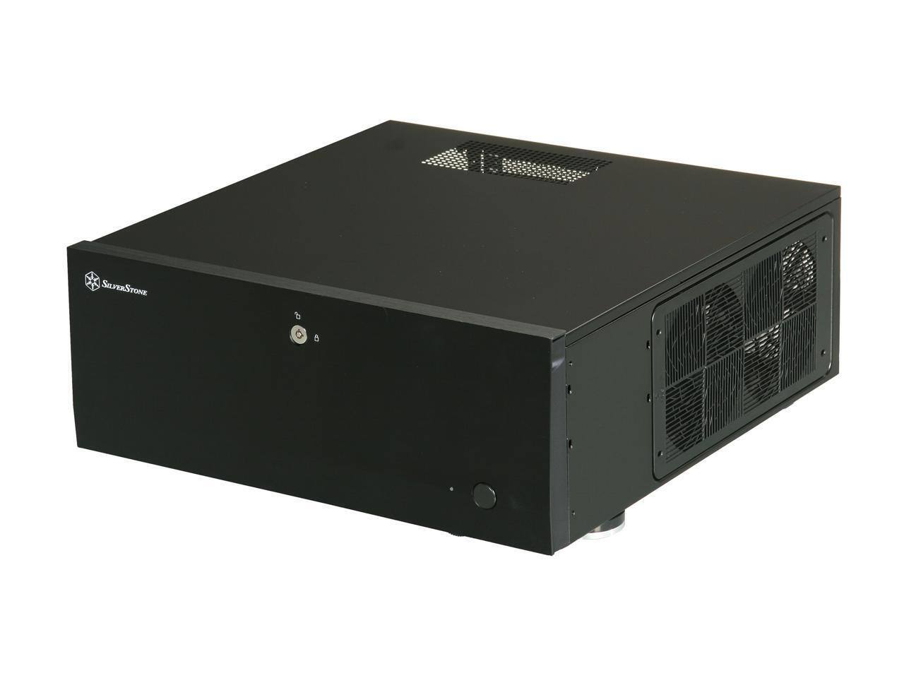 Angle. SilverStone - SILVERSTONE Black Aluminum / Steel Grandia Series SST-GD07B ATX Media Center / HTPC Case - Black.