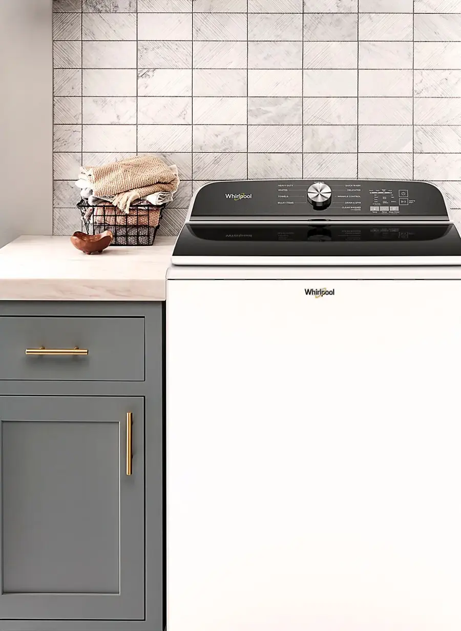 Whirlpool is the brand of the appliance in the image.