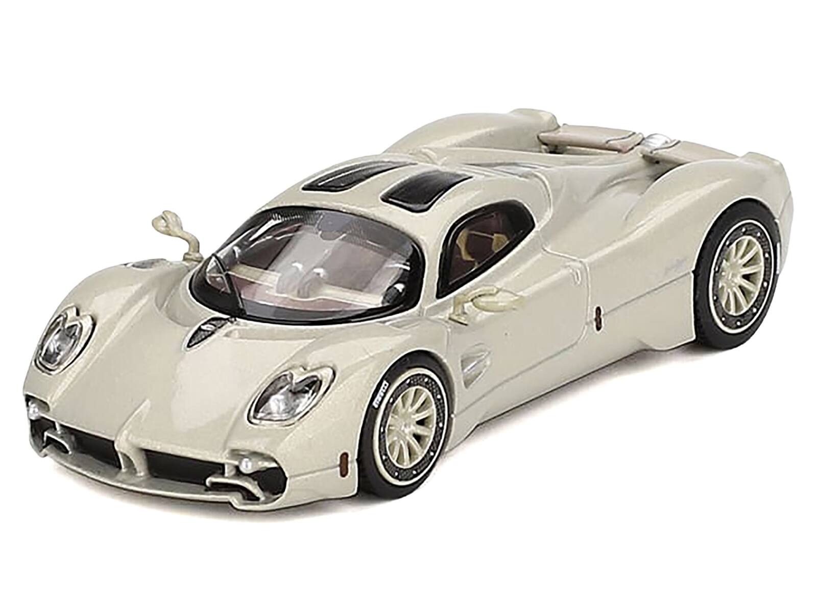 Alt View 1. BBR - Pagani Utopia Presentation Grigio Rinascimento Silver 1/64 Diecast Model Car by BBR.
