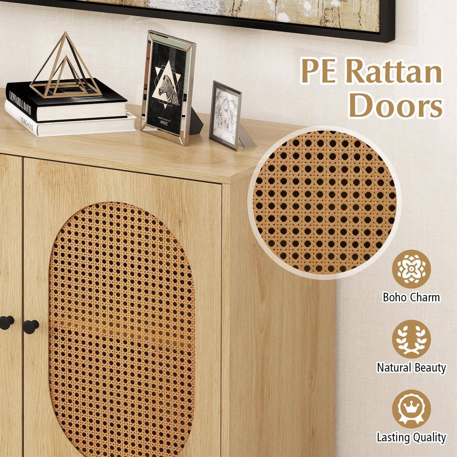 PE Rattan Doors  
Boho Charm  
Natural Beauty  
Lasting Quality