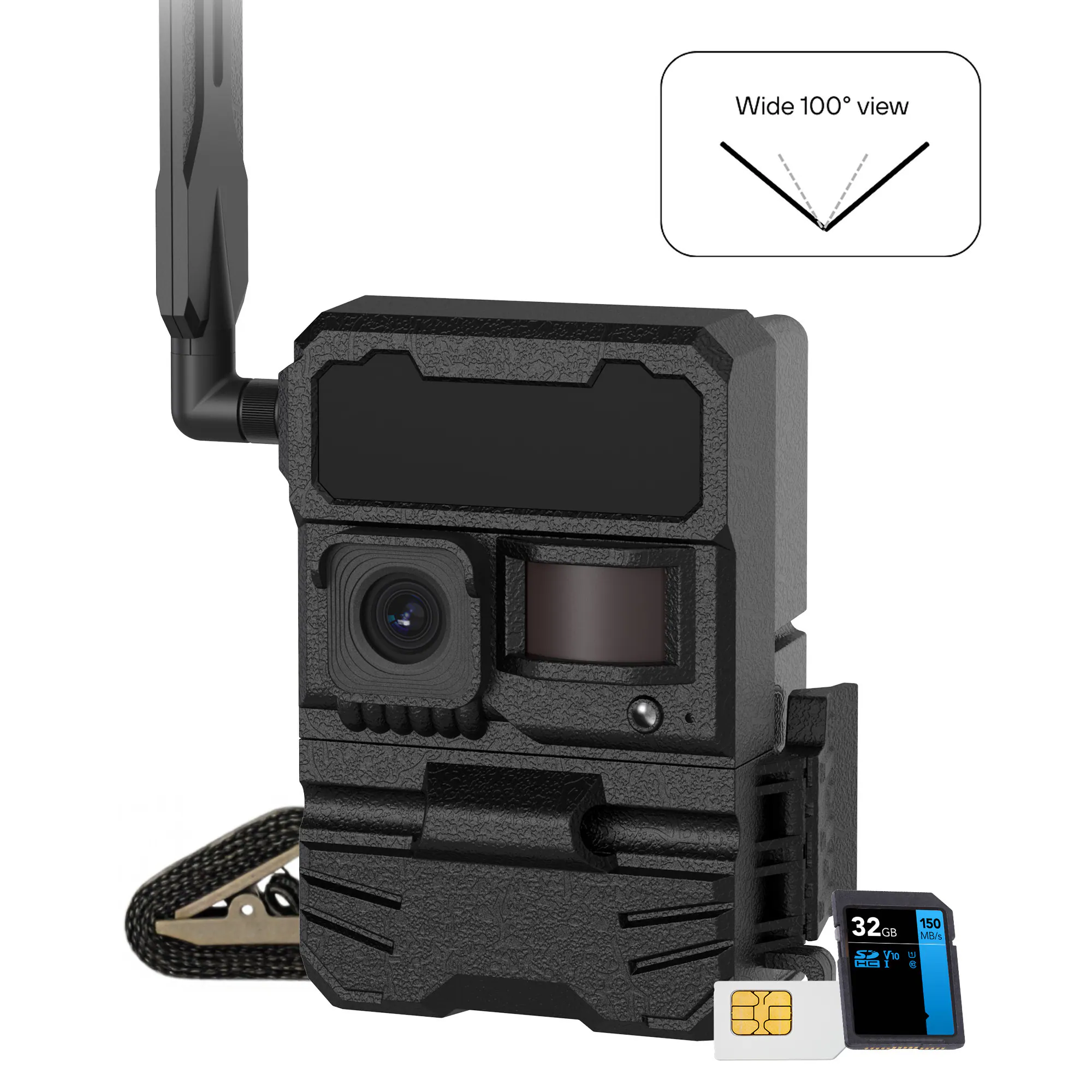 Wide 100° view  
32GB  
150 GB  
MRN  
M te E
