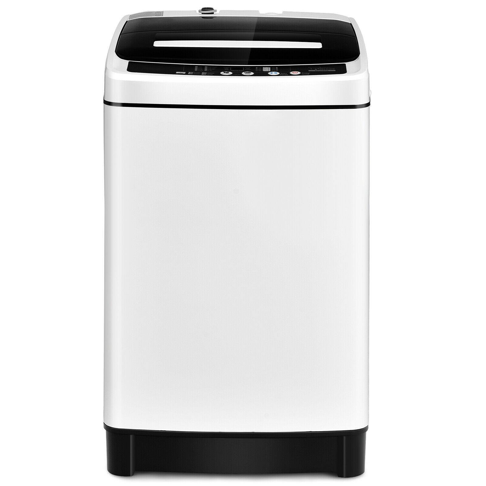 Angle. Sugift - Full-Automatic Washing Machine 1.5 Cubic Feet 11 LBS Washer - White.