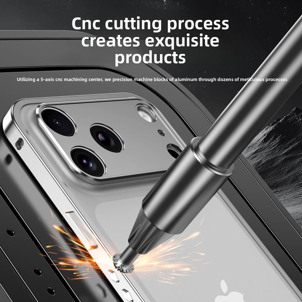 Cnc cutting process creates exquisite products

Utilizing a 5-axis cnc machining center, we precision machine blocks of aluminum through dozens of meticulous processes