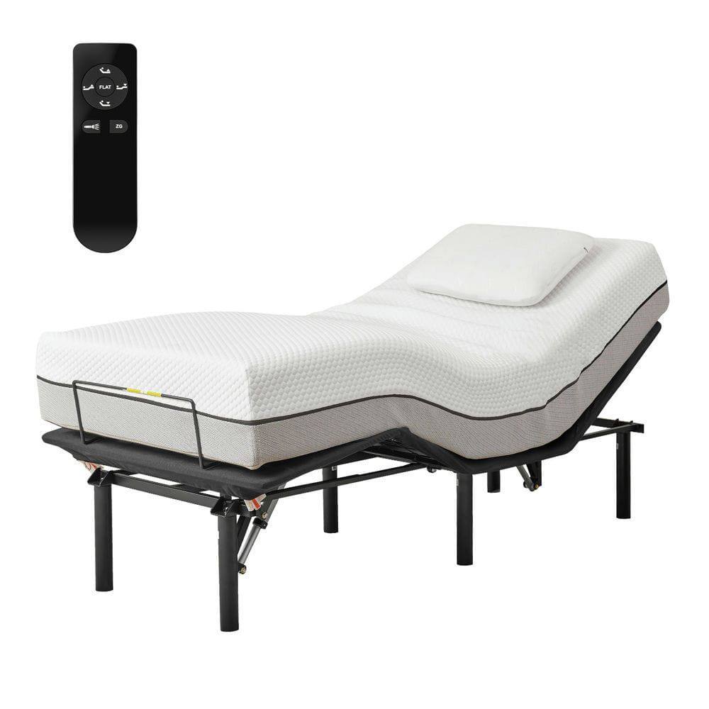 Angle. Kadyn - Adjustable Bed Base,Bed Frame with Head and Foot Incline,Anti-Snore, Wireless Control, TXL - Black.