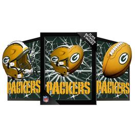 Sporticulture - Bay Packers 14" x 18" Framed 3D Lenticular Art - Green