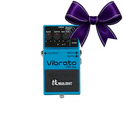 RATE DEPTH RISE TIME
CHECK UNLATCH BYPASS LATCH
S C MODE
OUTPUT INPUT DEPTH
Vibrato VB-2w
WAZA CRAFT