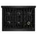 Left. ZLINE - ZLINE 36" Select Dual Fuel Black Stainless Steel Range w/ 6 Burners & Convection Oven (HDRB-36) - Stainless Steel.