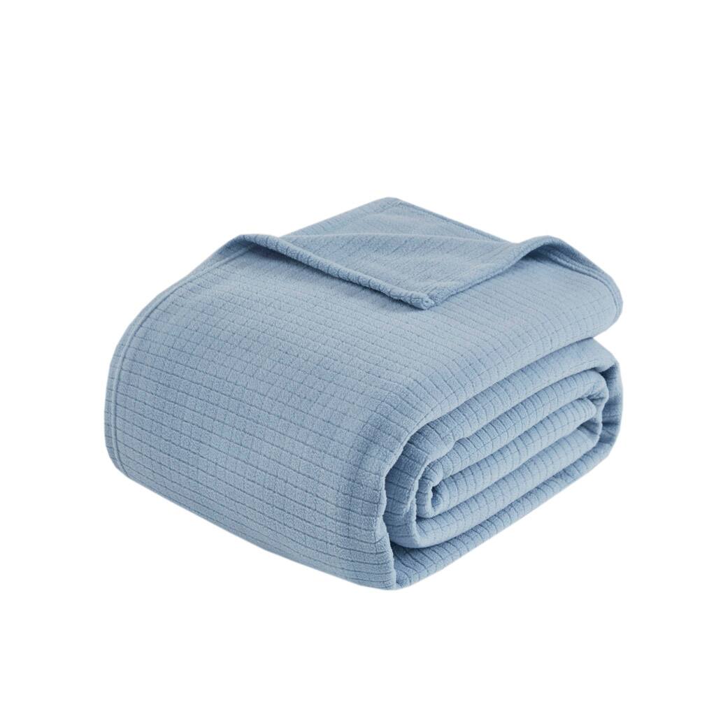 Alt View 3. Gracie Mills - Gracie Mills Griffin Microfleece Blanket Collection - Blue.