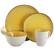 Alt View 6. Elama - Elama Mellow-Yellow 16-Piece Dinnerware Set - Yellow.