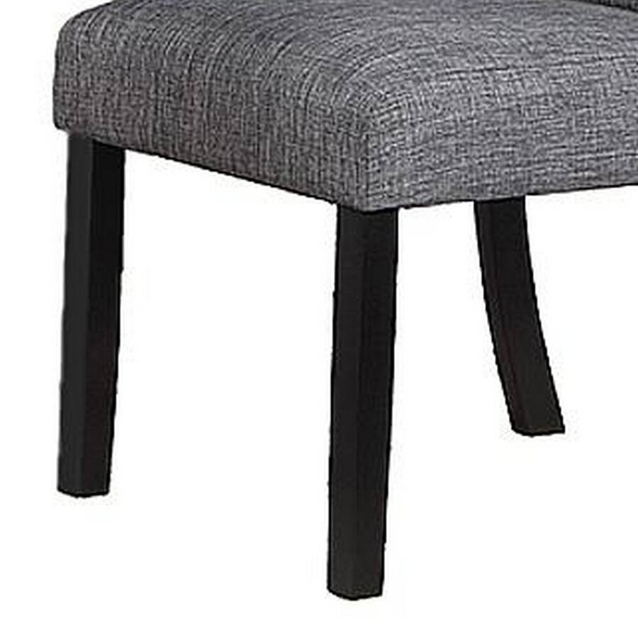 Manhattan Lane Jie 25 Inch Dining Chairs, Set of 2, Tufted Gray ...