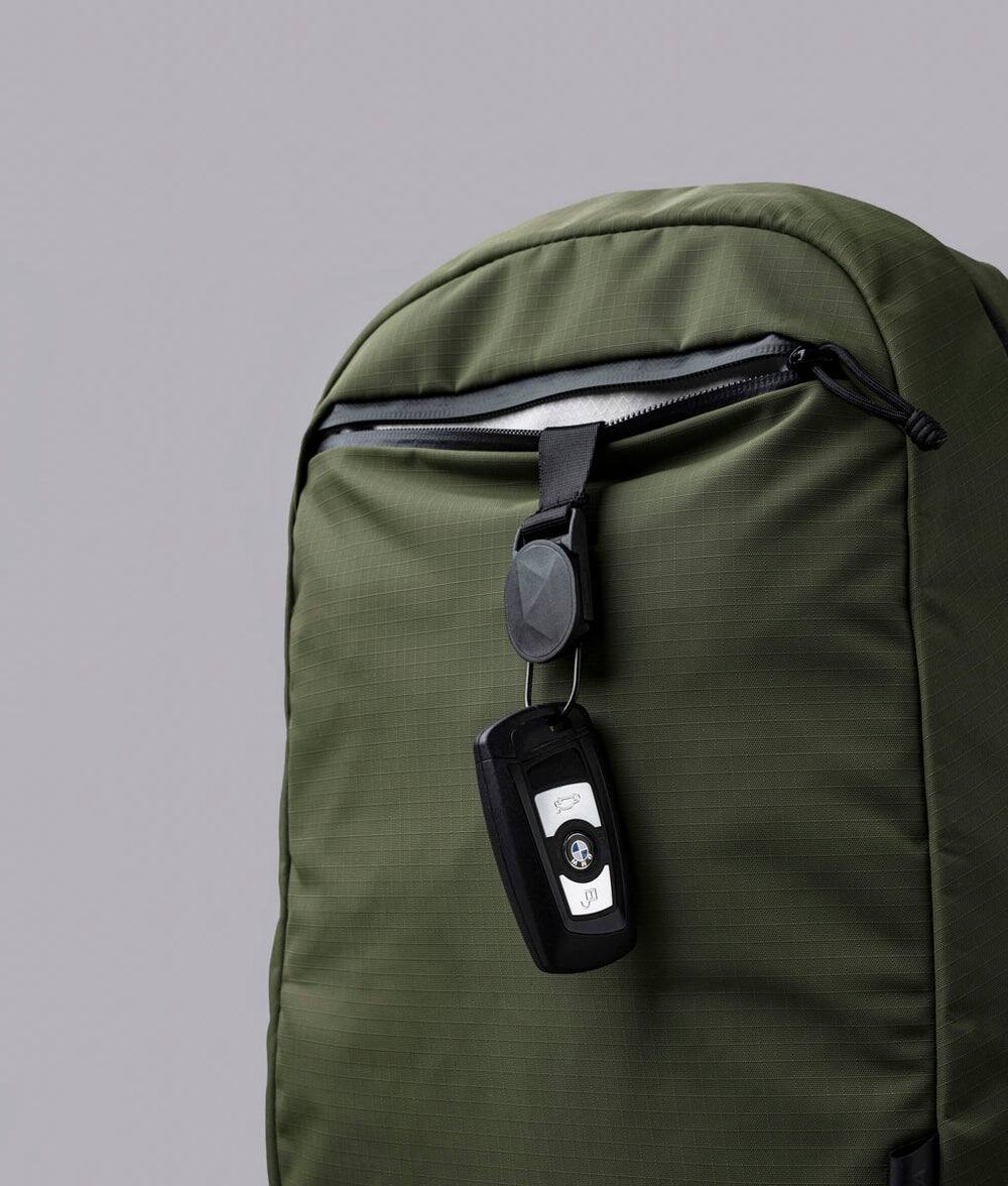 Alt View 2. ALPAKA - ALPAKA Aero Pack 16L Laptop Backpack with 16" Sleeve Lightweight Water-Resistant Travel Commuter Backpack - Green Axoflux 210D.