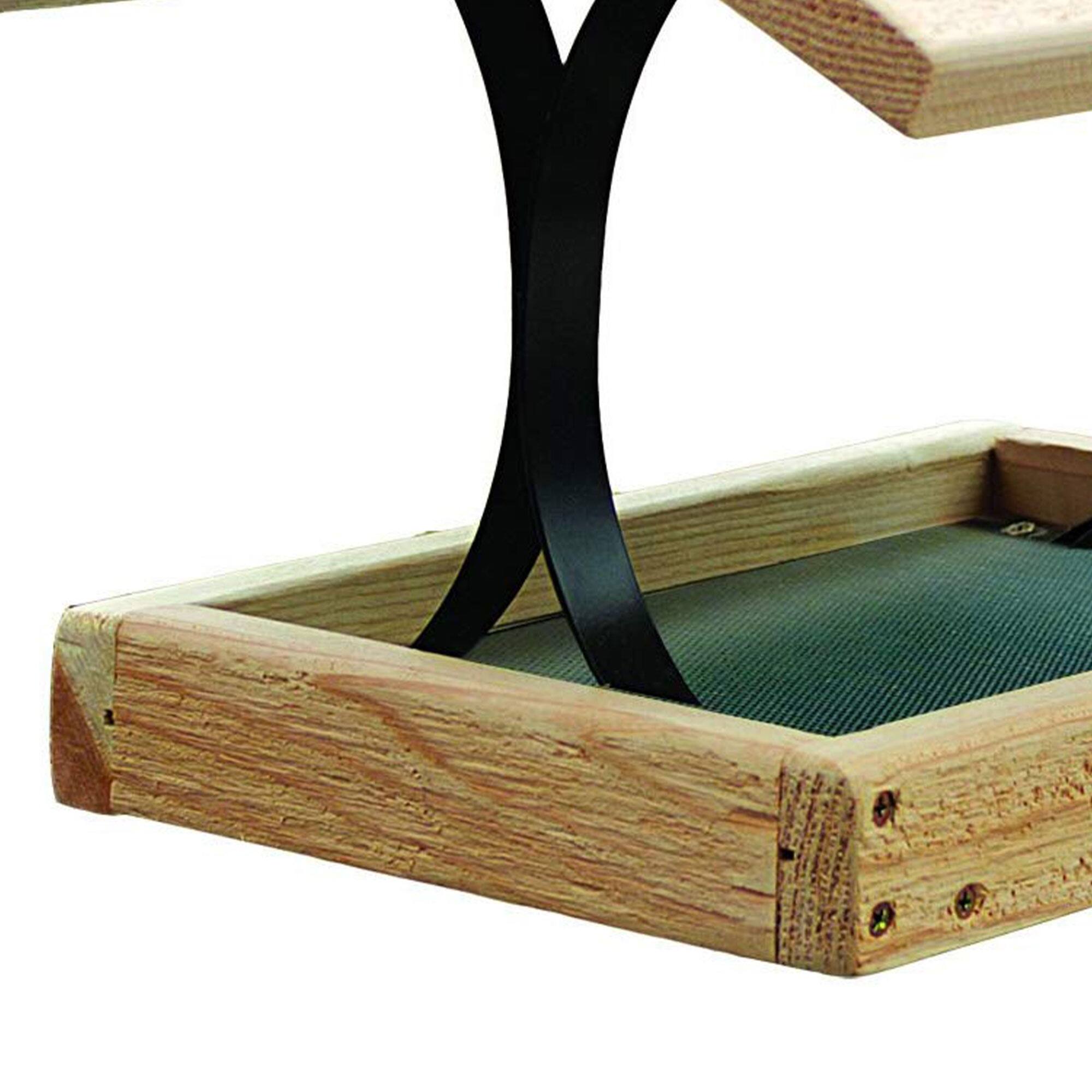 Alt View 3. Woodlink - Woodlink 24373 Durable Natural Inland Cedar Fly Thru Bird Mixed Seed Feeder - Brown.