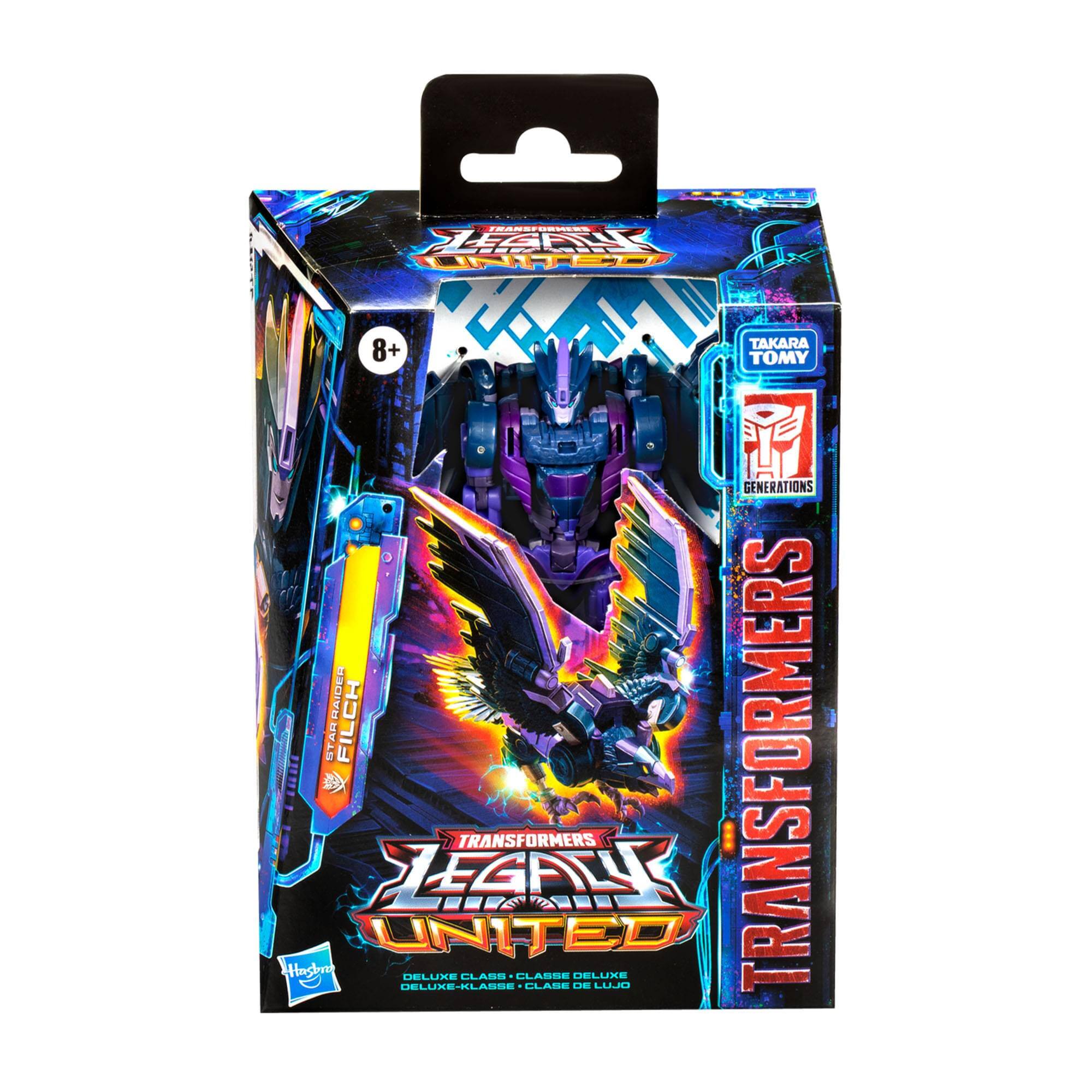 TRANSFORMERS LEGION UNITED  
DELUXE CLASS  
DELUXE CLASE DE LUJO  
DELUXE-KLASSE  
TAKARA TOMY  
GENERATIONS  
8+  
START FILCH  
DELUXE CLASS & CLASS DELUXE  
DELUXE CLASS & CLASE DE LUJO