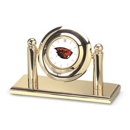 Jardine - Oregon State Beavers Arcade Desk Clock - Gold