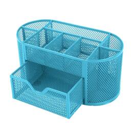 Kitcheniva - Metal Mesh Pencil Holders Desk Organizer Skyblue