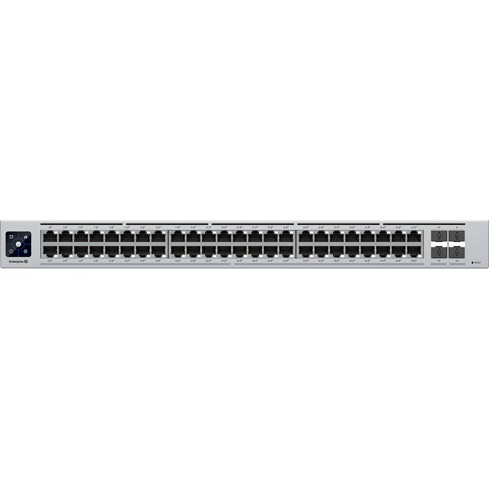 Alt View 2. Ubiquiti - Enterprise 48 48-Port 2.5Gb PoE+ Compliant Managed Network Switch USW-Enterprise-48-Po - Gray.