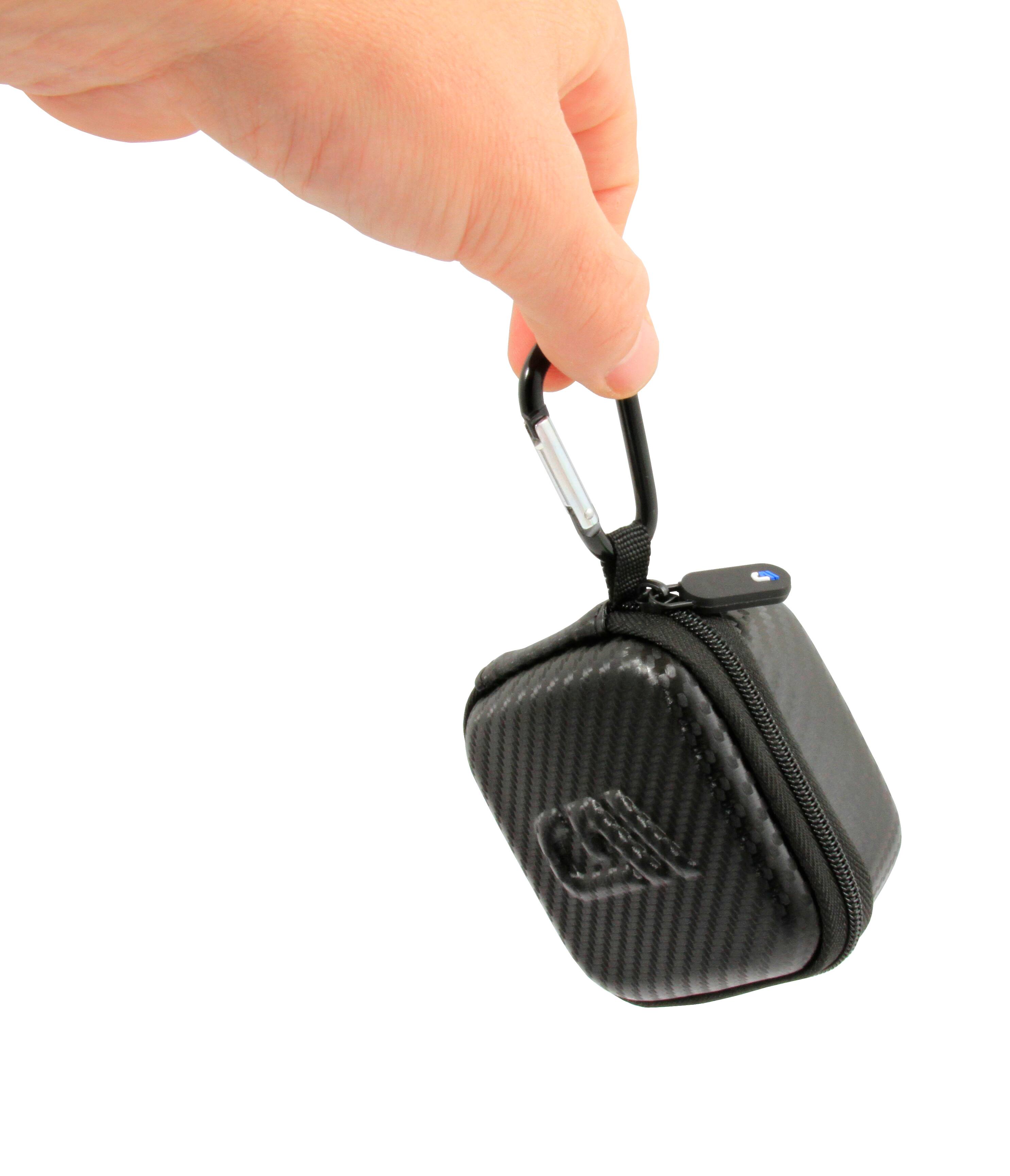 Back. CASEMATIX - Travel Case Fits Beats Powerbeats Pro Wireless Earbuds w/ Carabiner - Black EVA Earphones Carry Case Only - Black.