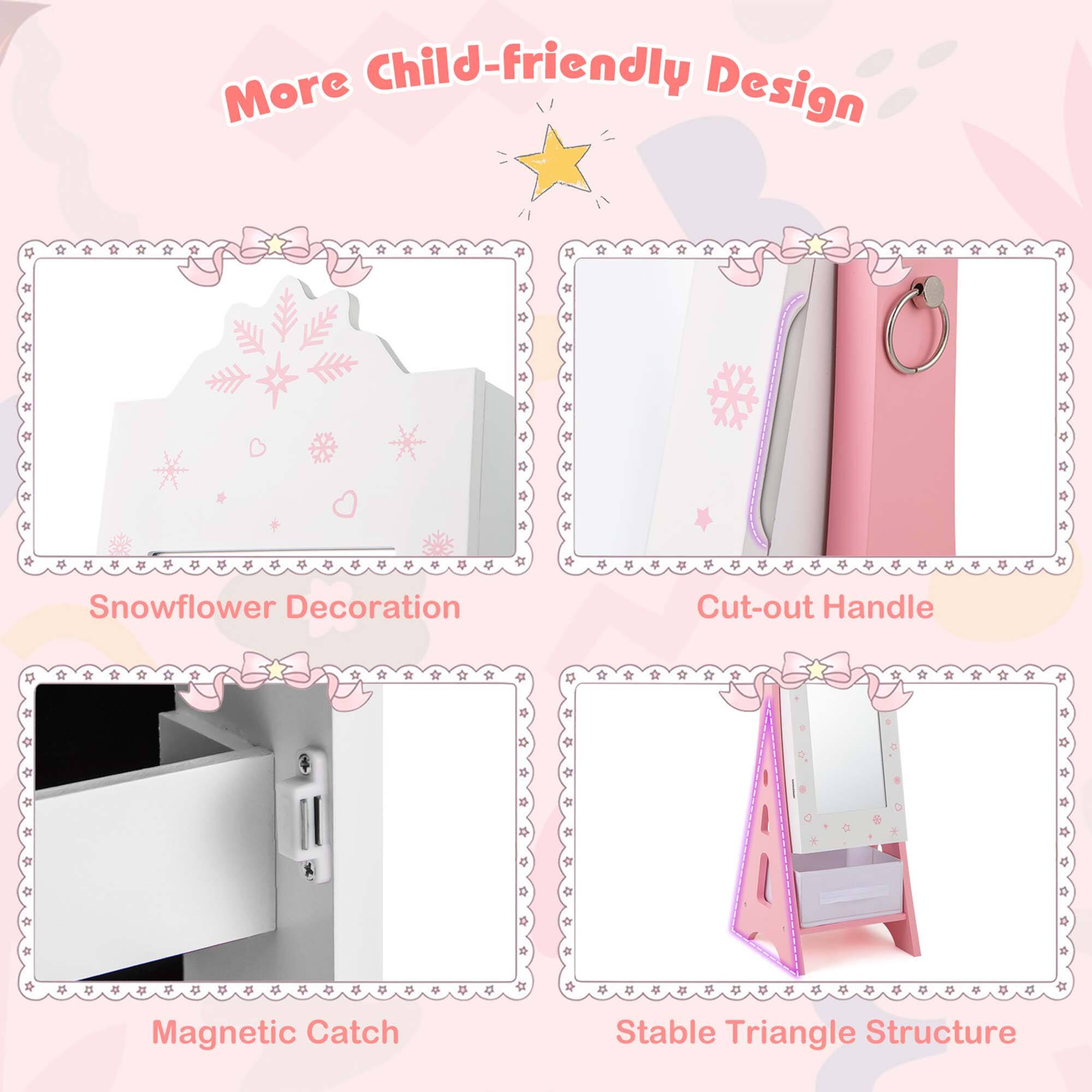 More Child-friendly Design

Snowflower Decoration

Cut-out Handle

Magnetic Catch

Stable Triangle Structure