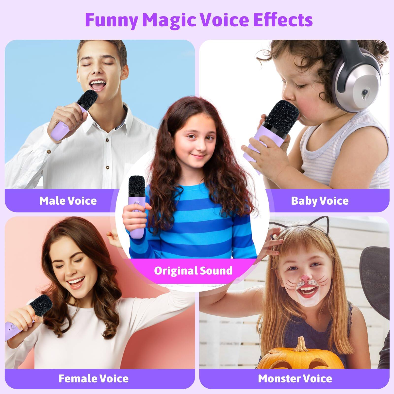 Funny Magic Voice Effects

- Male Voice
- Baby Voice
- Original Sound
- Female Voice
- Monster Voice