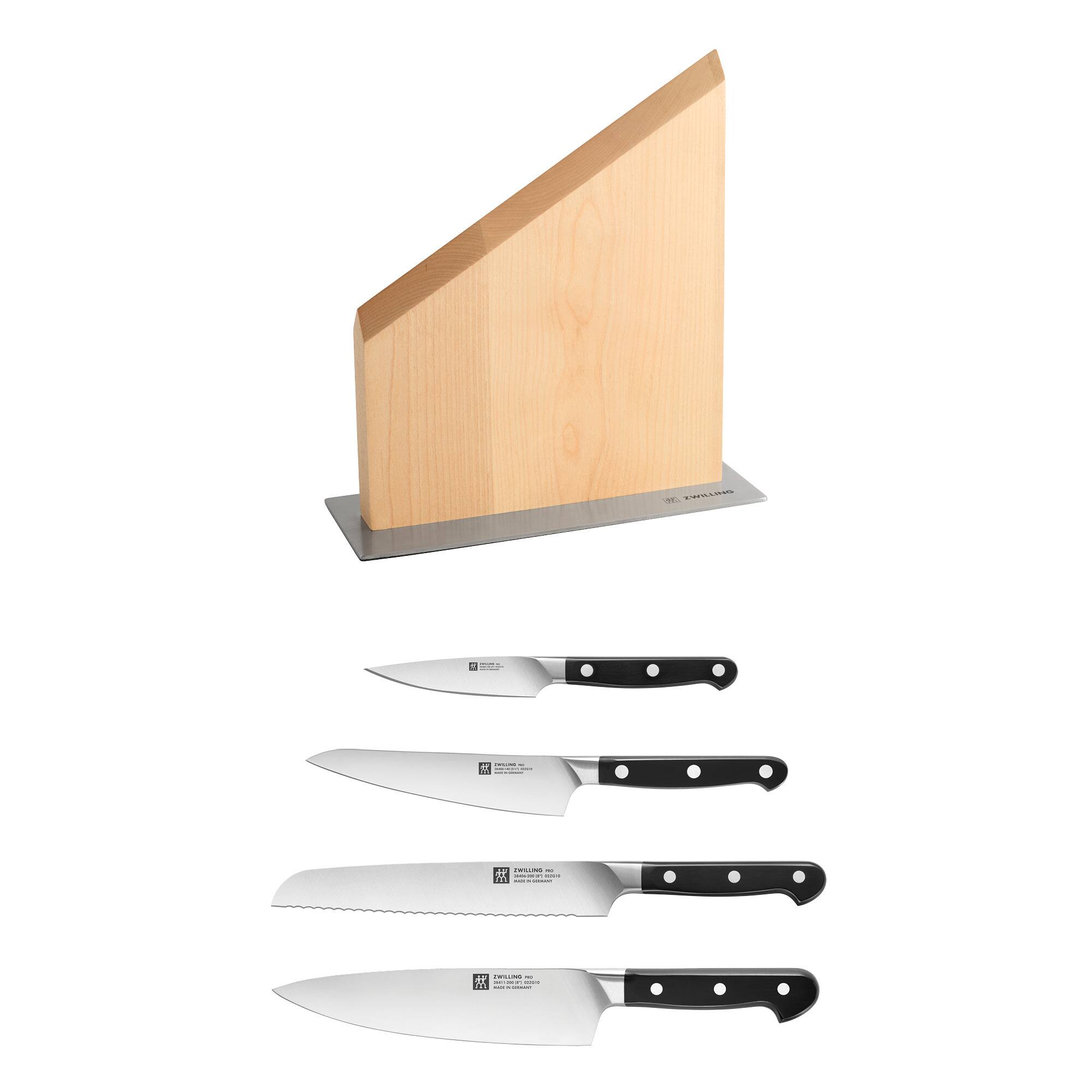 Alt View 2. ZWILLING - ZWILLING Pro RCF 5-pc Magnetic Knife Block Set - Natural - Natural.