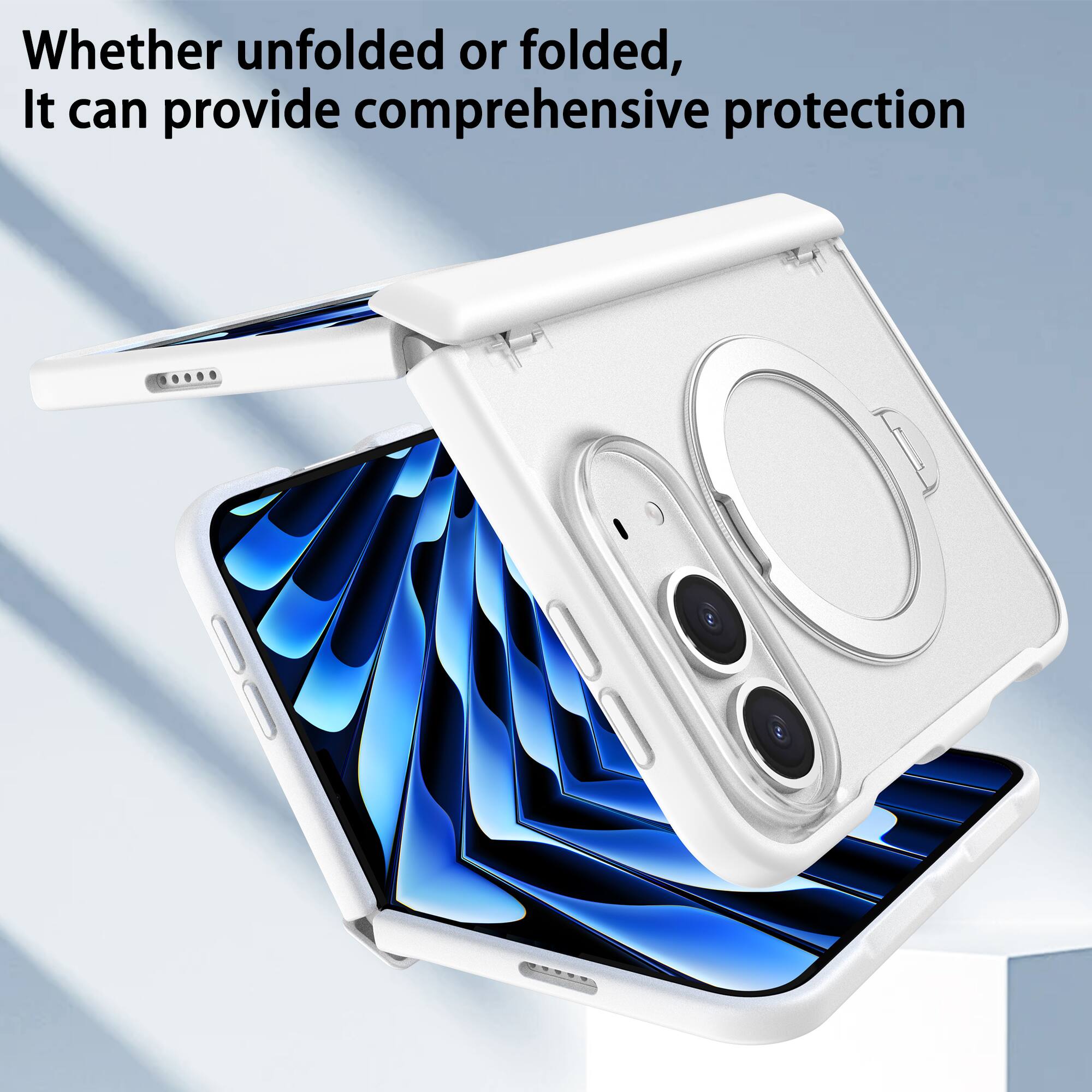 Whether unfolded or folded, it can provide comprehensive protection