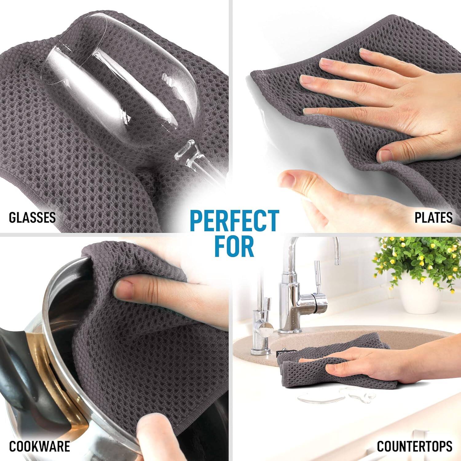 GLASSES  
PERFECT FOR  
PLATES  
COOKWARE  
COUNTERTOPS