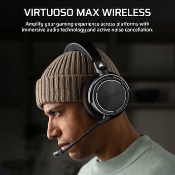 CORSAIR VIRTUOSO MAX Over the Ear Wireless Gaming Headset for PC CORSAIR VIRTUOSO MAX Over the Ear Wireless Gaming Headset for PC