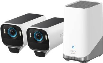 eufy Security eufyCam S330, telecamera wi-fi esternoi, telecamera pannello solare, risoluzione 4K, riflettore e visione notturna a colori, Nessun Costo Mensile, Kit di 2 telecamere (Ristrutturato eufy Security eufyCam S330, telecamera wi-fi esternoi, telecamera pannello solare, risoluzione 4K, riflettore e visione notturna a colori, Nessun Costo Mensile, Kit di 2 telecamere (Ristrutturato